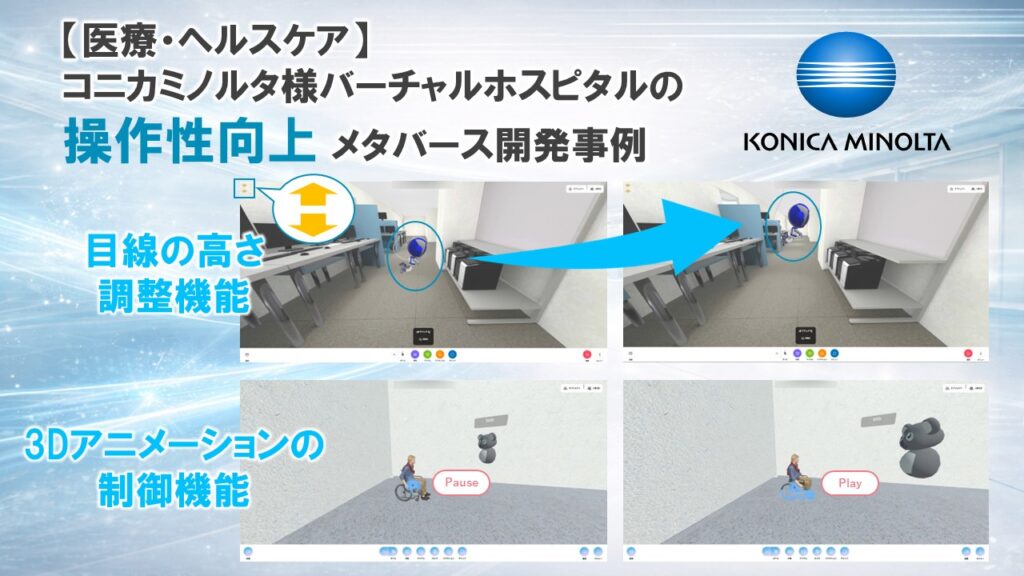 コニカミノルタ バーチャルホスピタル メタバース